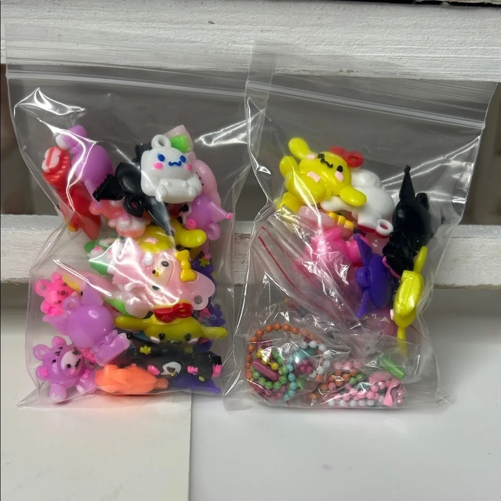 Hello Kitty Figures, Pen, Keychain & DIY Bag Charms and Justice Bag